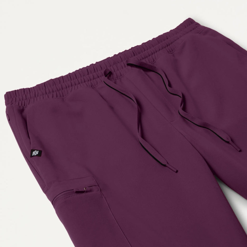 Jaanuu Scrubs Men's Osmo 8-Pocket Scrub Jogger Dark Amethyst | scrub-supply.com