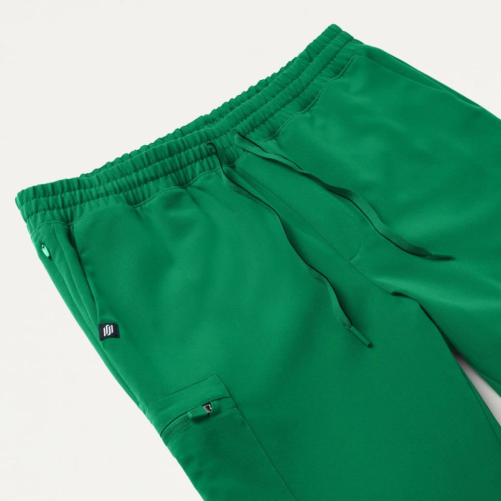 Jaanuu Scrubs Men's Osmo 8-Pocket Scrub Jogger Emerald Green | scrub-supply.com