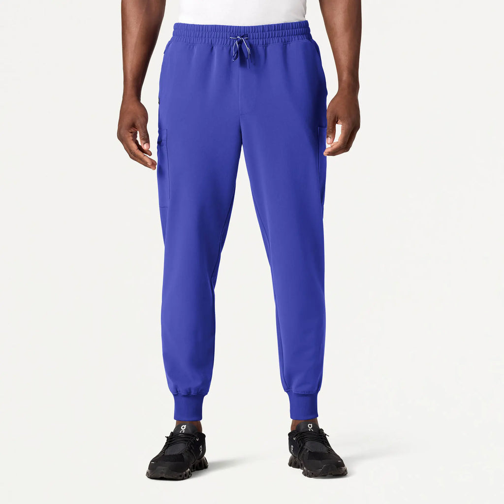 Jaanuu Scrubs Men's Osmo 8-Pocket Scrub Jogger Moon Blue | scrub-supply.com