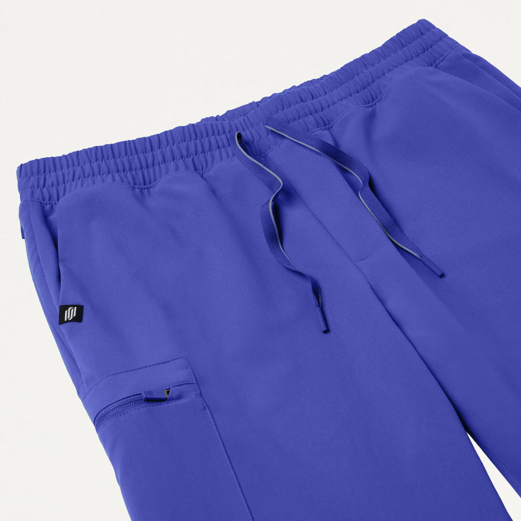 Jaanuu Scrubs Men's Osmo 8-Pocket Scrub Jogger Moon Blue | scrub-supply.com