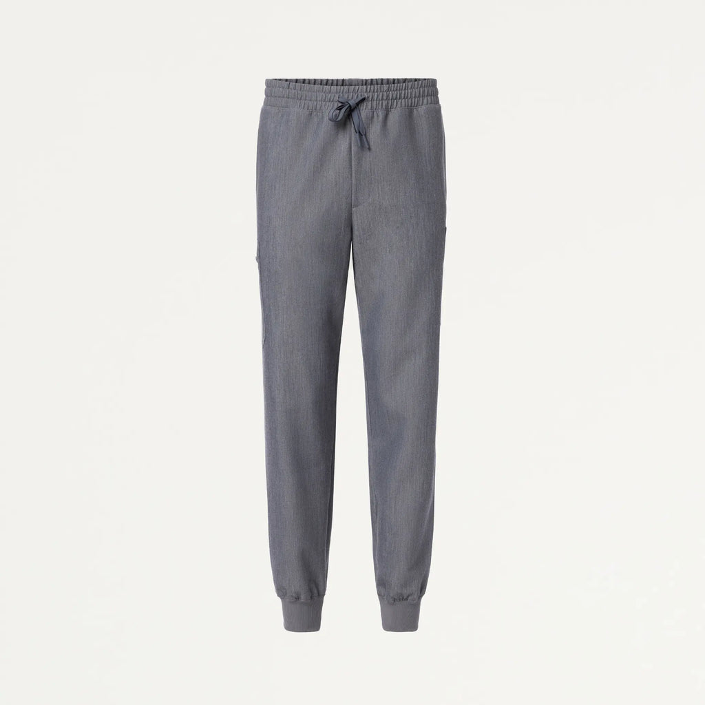 Jaanuu Scrubs Men's Osmo 8-Pocket Scrub Jogger Heather Gray | scrub-supply.com