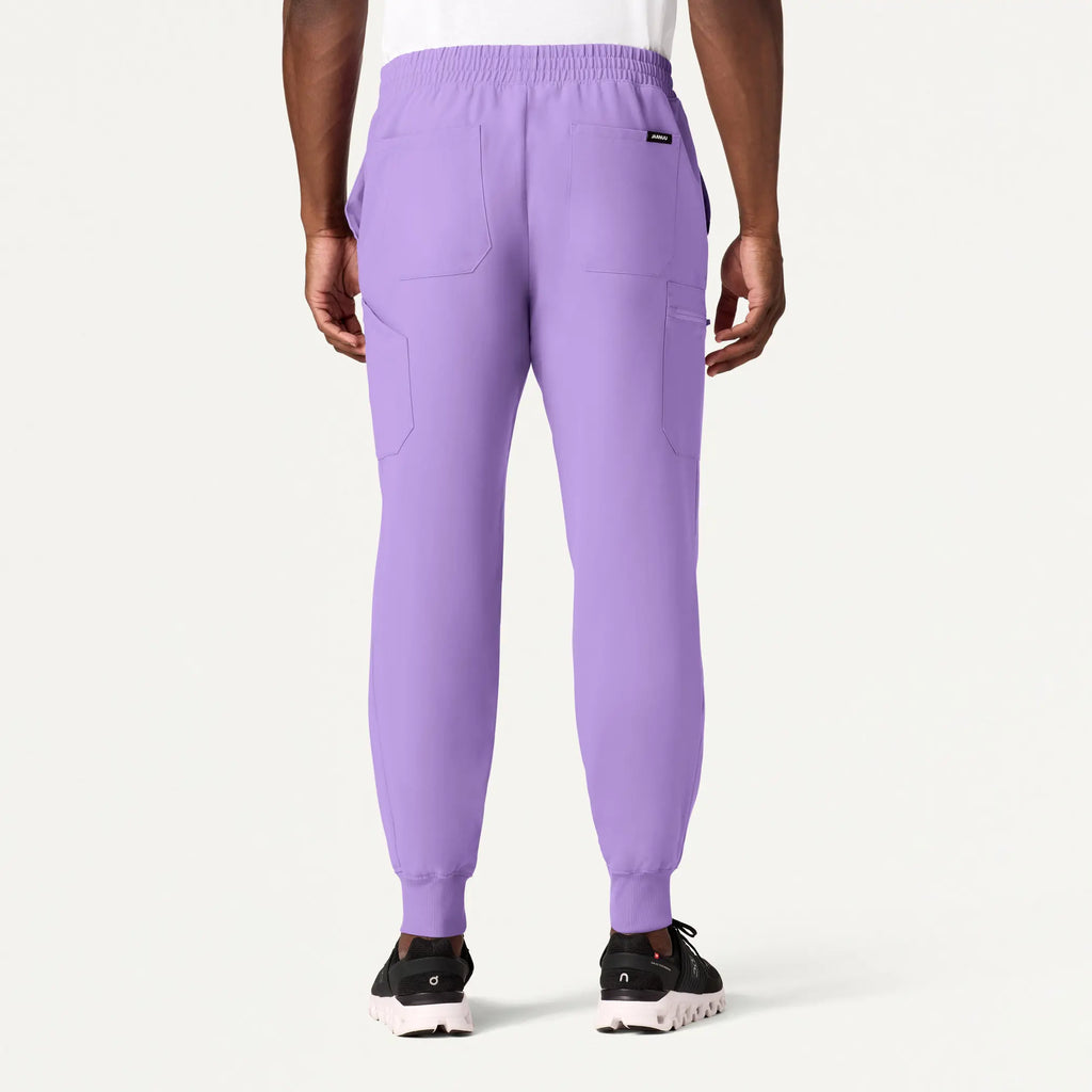 Jaanuu Scrubs Men's Osmo 8-Pocket Scrub Jogger Lilac | scrub-supply.com