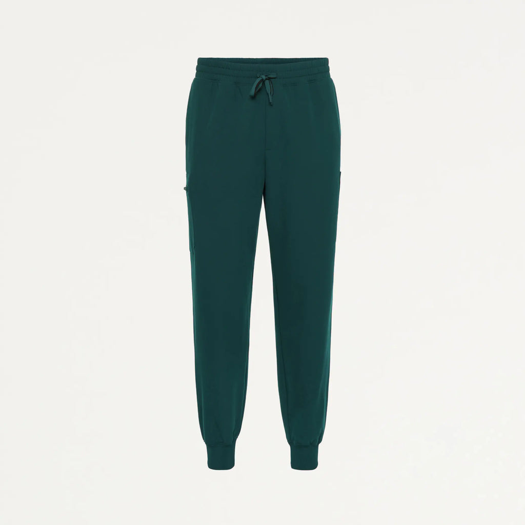 Jaanuu Scrubs Men's Osmo 8-Pocket Scrub Jogger Midnight Green | scrub-supply.com