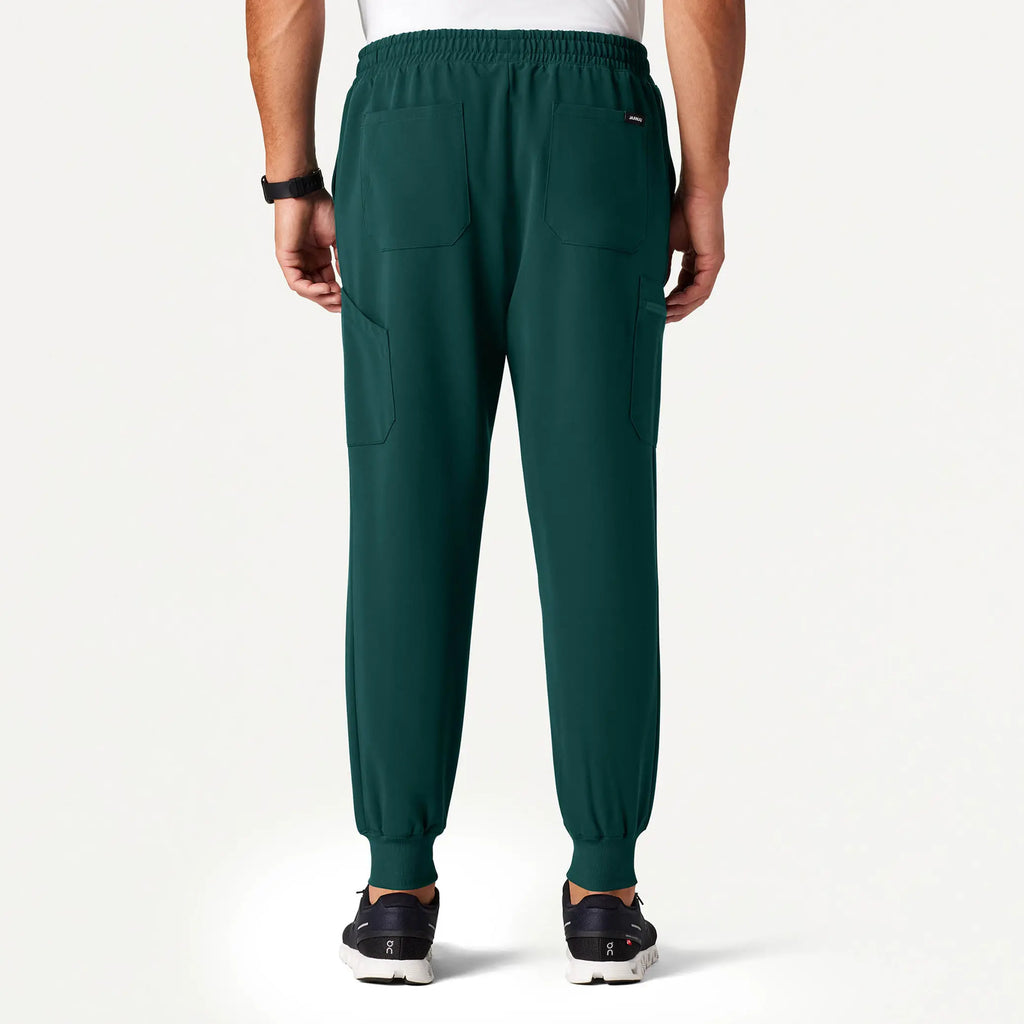 Jaanuu Scrubs Men's Osmo 8-Pocket Scrub Jogger Midnight Green | scrub-supply.com