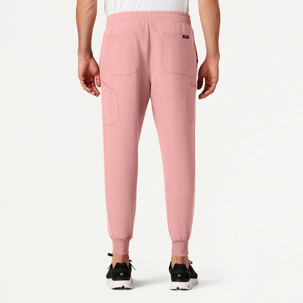 Jaanuu Scrubs Men's Osmo 8-Pocket Scrub Jogger Mauve | scrub-supply.com