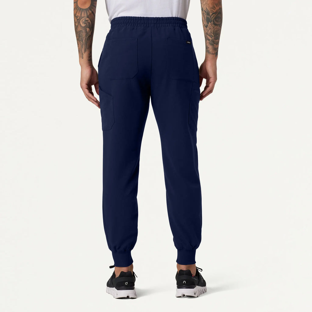 Jaanuu Scrubs Men's Osmo 8-Pocket Scrub Jogger Midnight Navy | scrub-supply.com