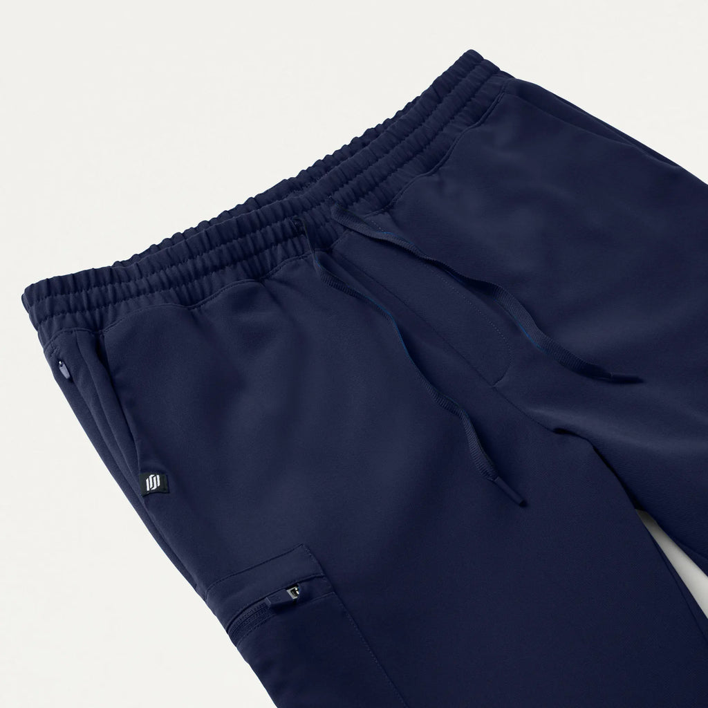 Jaanuu Scrubs Men's Osmo 8-Pocket Scrub Jogger Midnight Navy | scrub-supply.com