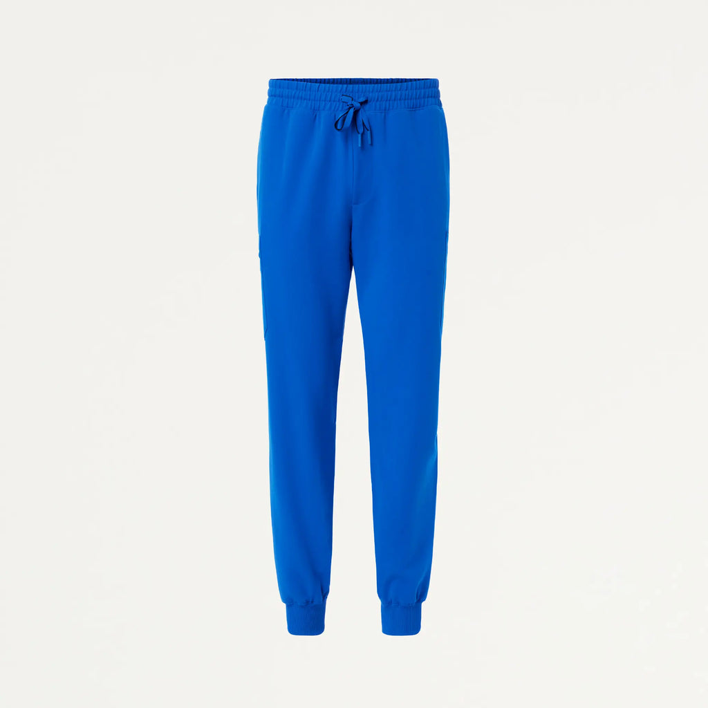 Jaanuu Scrubs Men's Osmo 8-Pocket Scrub Jogger Royal Blue | scrub-supply.com