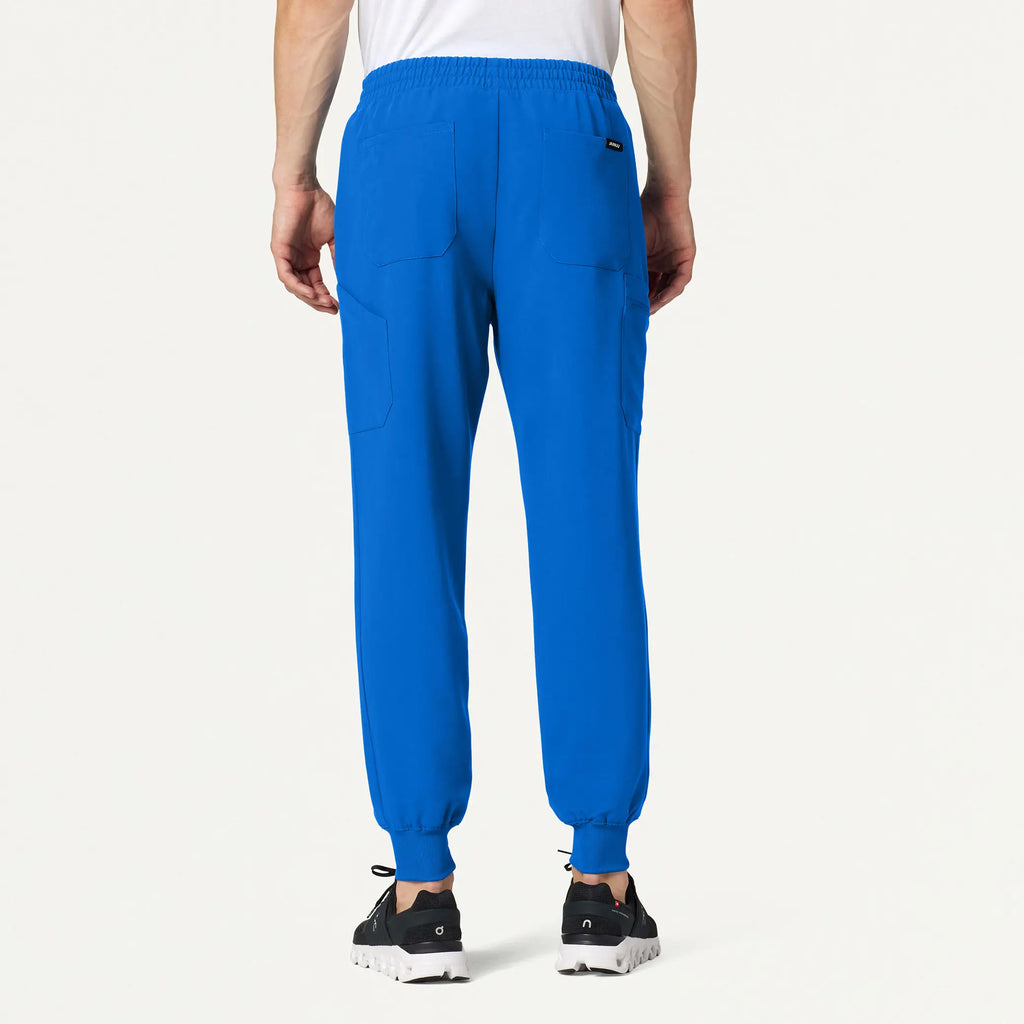 Jaanuu Scrubs Men's Osmo 8-Pocket Scrub Jogger Royal Blue | scrub-supply.com