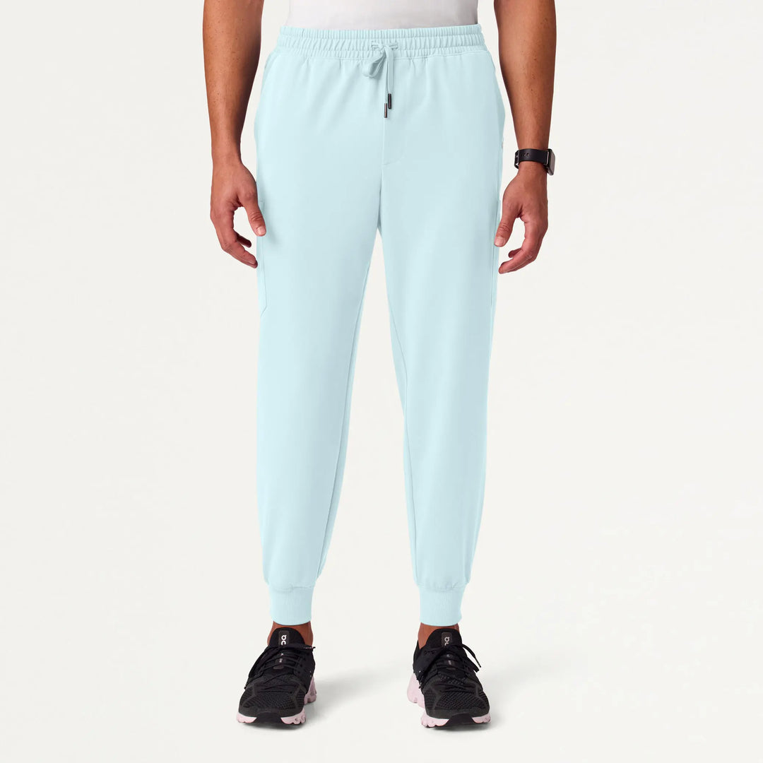 Jaanuu Scrubs Men's Osmo 8-Pocket Scrub Jogger Sky Blue | scrub-supply.com