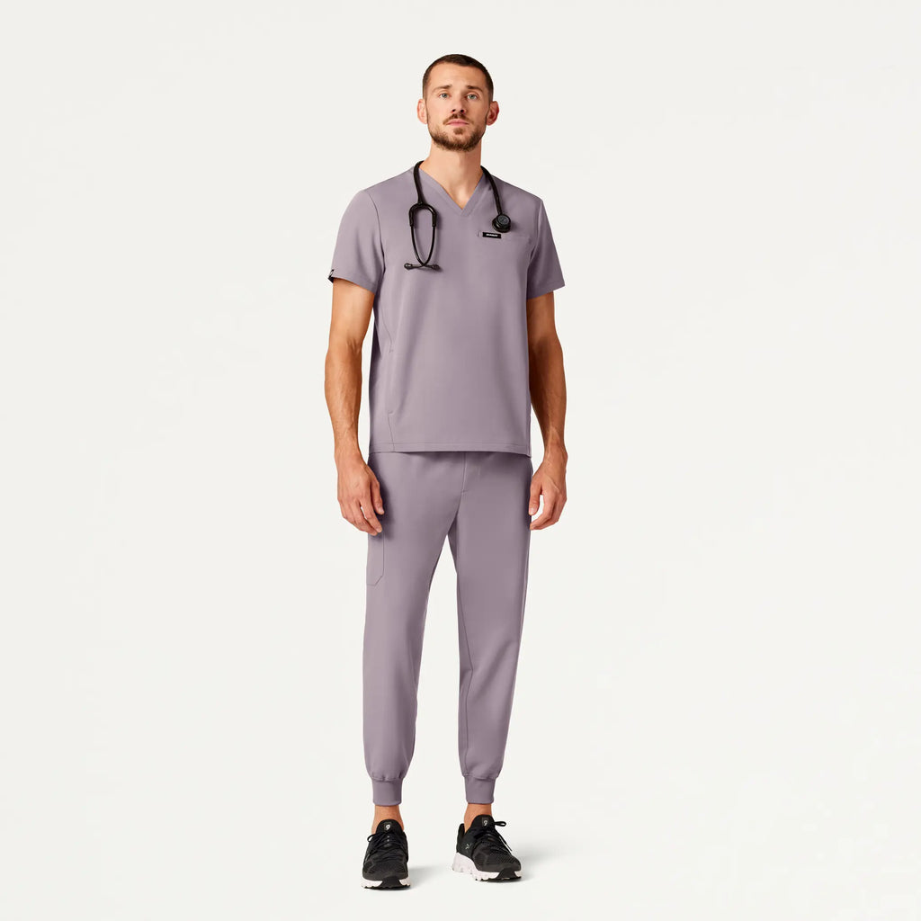 Jaanuu Scrubs Men's Osmo 8-Pocket Scrub Jogger Chrome | scrub-supply.com