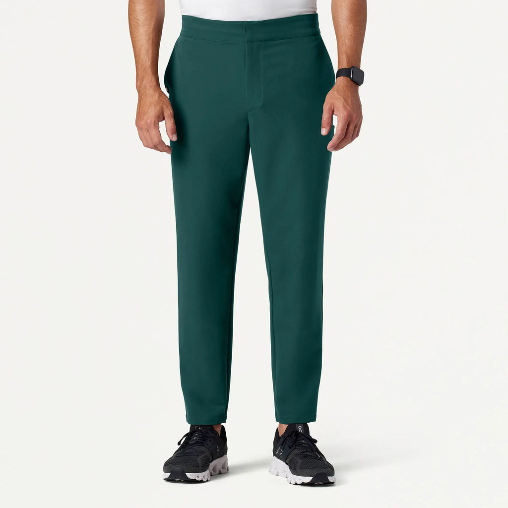 Jaanuu Scrubs Men's Rubin Tapered 7-Pocket Scrub Pant Midnight Green | scrub-supply.com