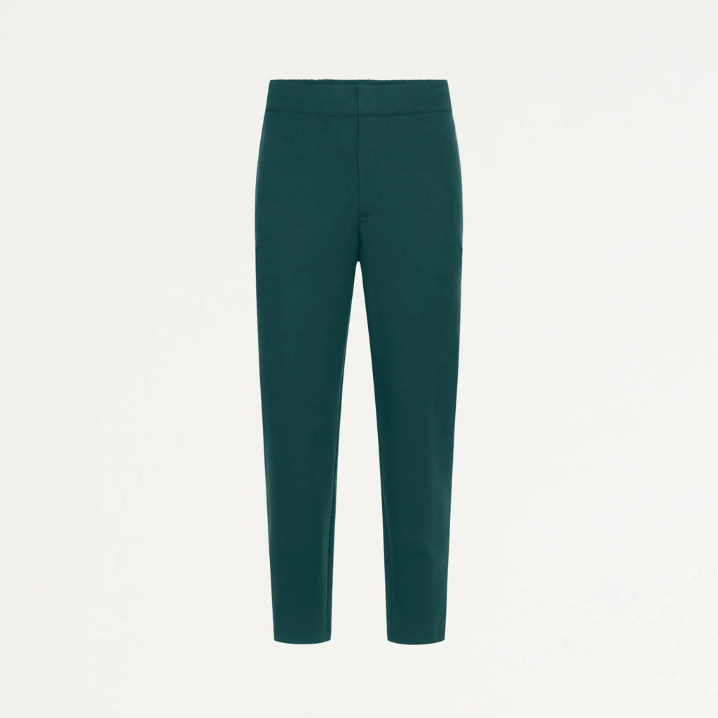 Jaanuu Scrubs Men's Rubin Tapered 7-Pocket Scrub Pant Midnight Green | scrub-supply.com