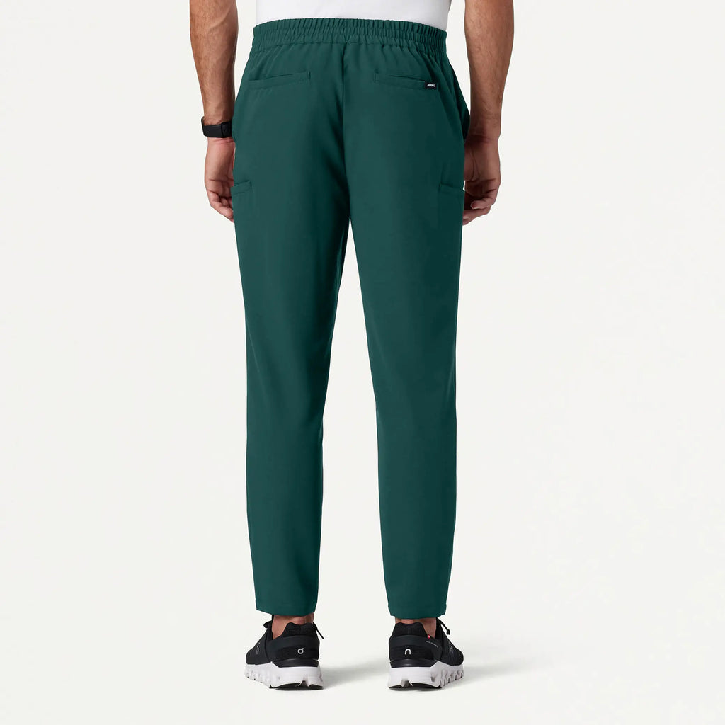 Jaanuu Scrubs Men's Rubin Tapered 7-Pocket Scrub Pant Midnight Green | scrub-supply.com