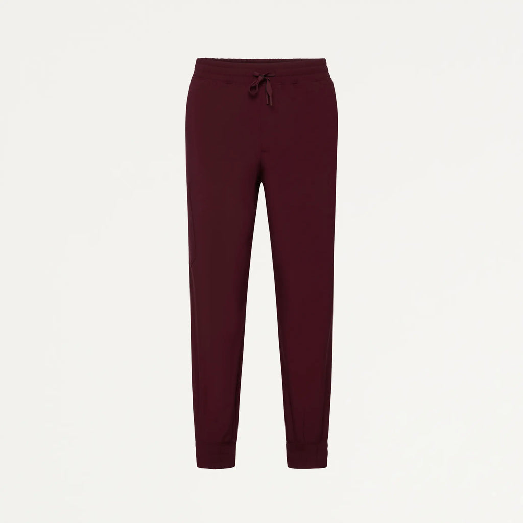 Jaanuu Scrubs Men's Powell ULTRAlite™ Scrub Jogger Burgundy | scrub-supply.com