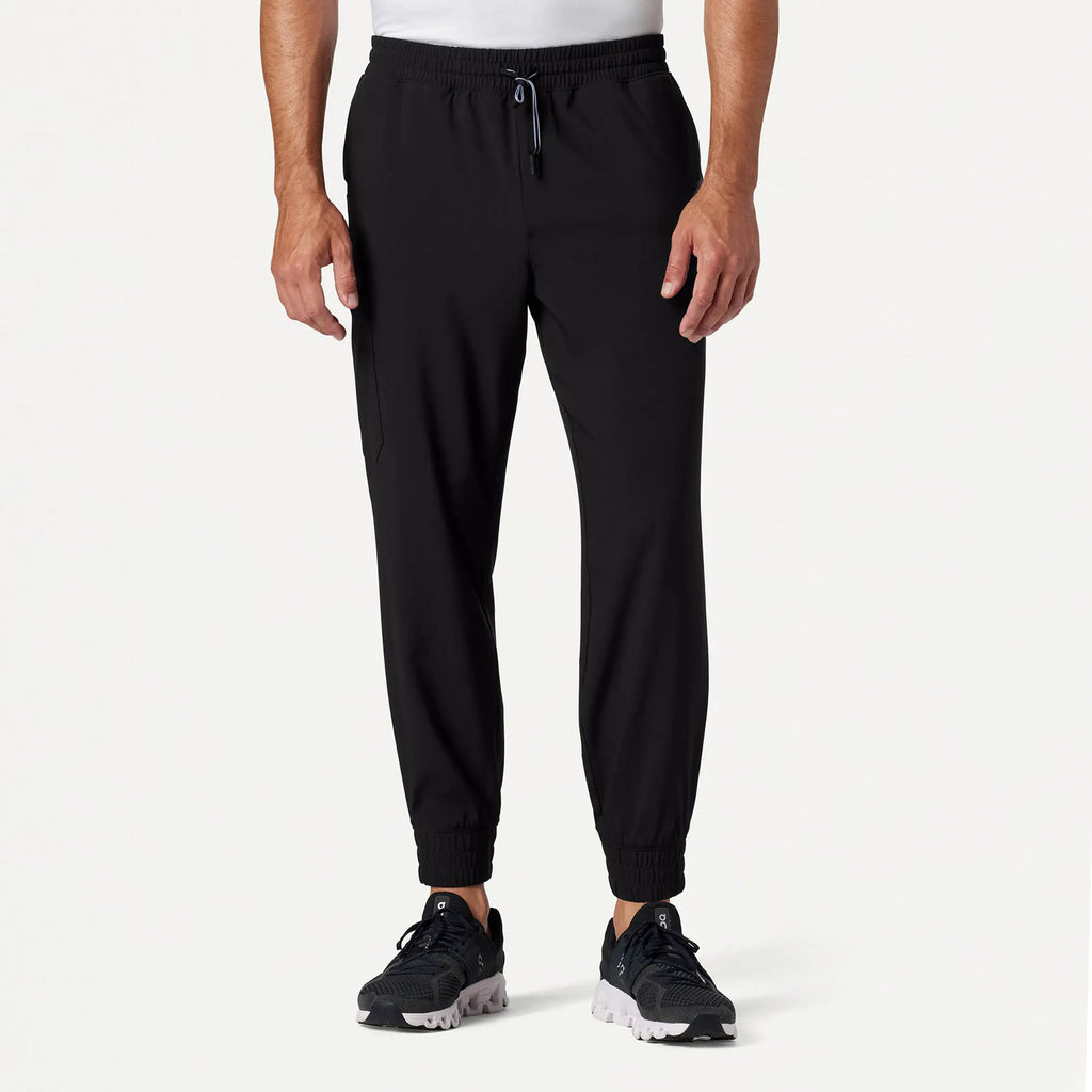 Jaanuu Scrubs Men's Powell ULTRAlite™ Scrub Jogger Black | scrub-supply.com