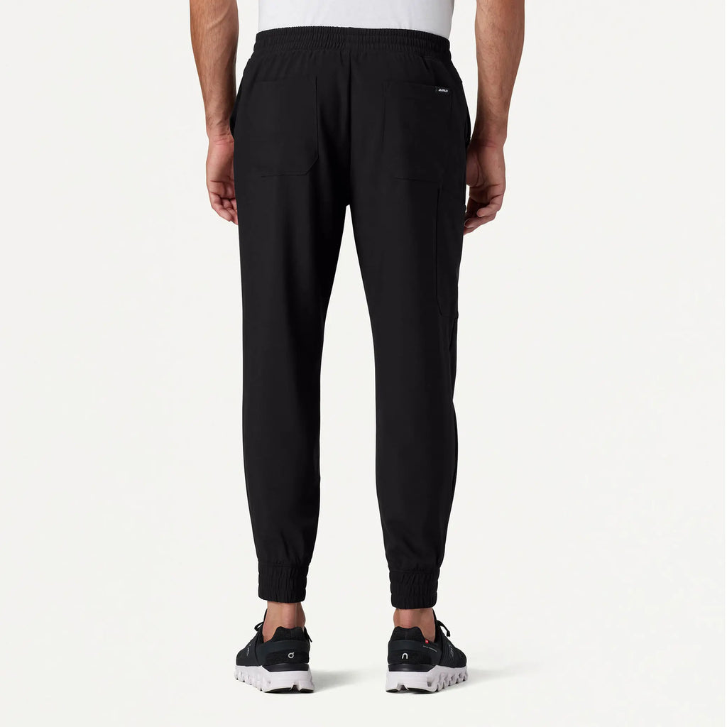 Jaanuu Scrubs Men's Powell ULTRAlite™ Scrub Jogger Black | scrub-supply.com