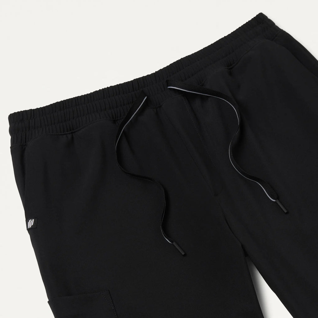 Jaanuu Scrubs Men's Powell ULTRAlite™ Scrub Jogger Black | scrub-supply.com