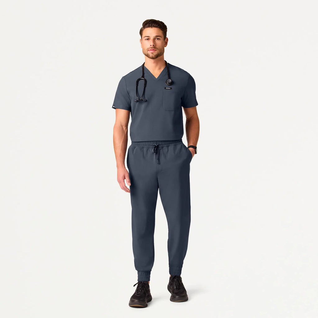 Jaanuu Scrubs Men's Powell ULTRAlite™ Scrub Jogger Carbon Gray | scrub-supply.com