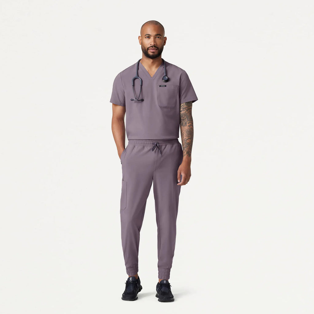 Jaanuu Scrubs Men's Powell ULTRAlite™ Scrub Jogger Titanium | scrub-supply.com