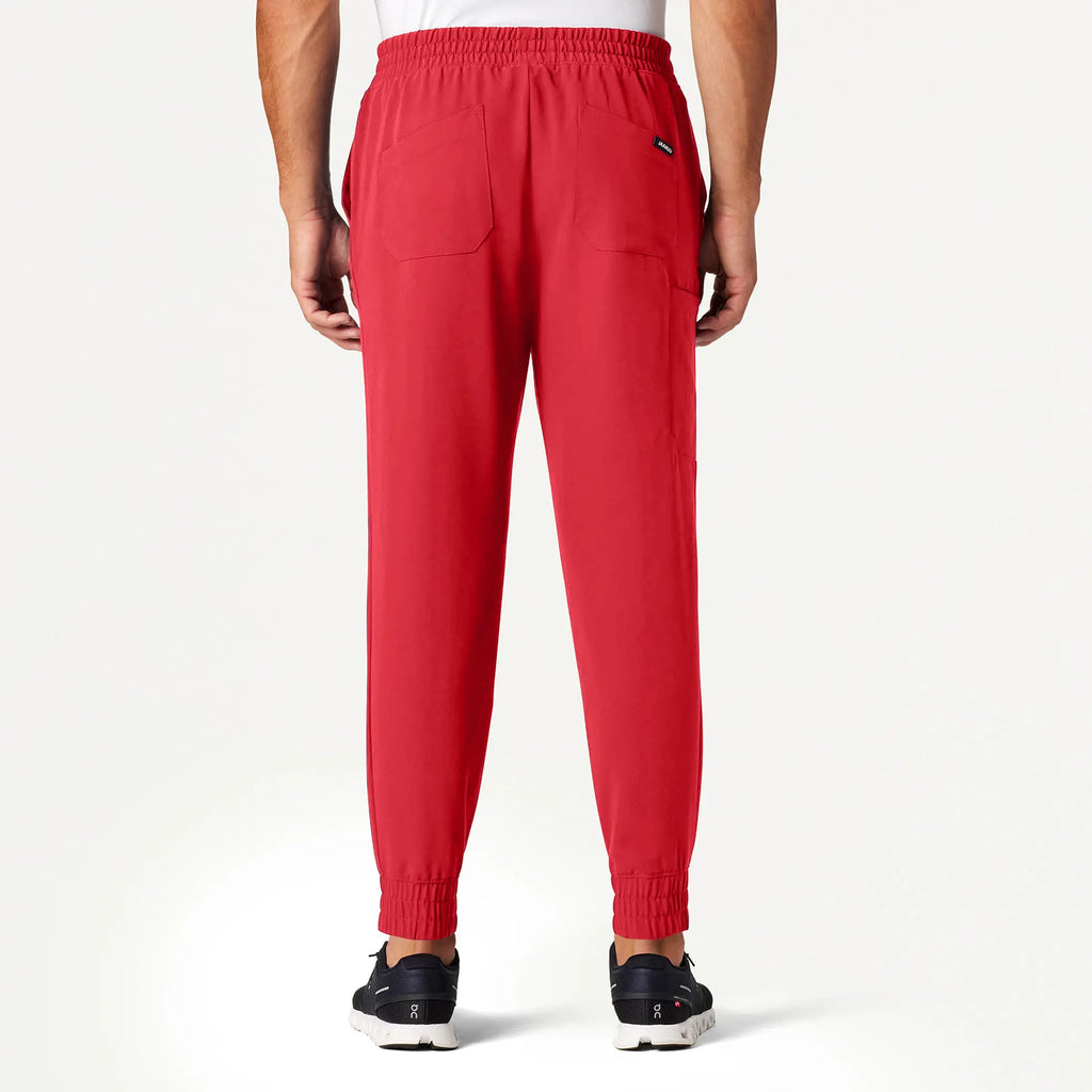 Jaanuu Scrubs Men's Cobot 8-Pocket Scrub Jogger Brilliant Red | scrub-supply.com