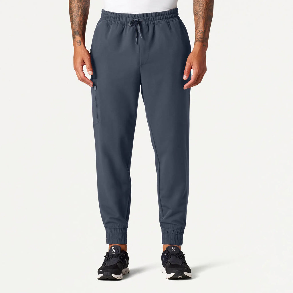 Jaanuu Scrubs Men's Cobot 8-Pocket Scrub Jogger Carbon Gray | scrub-supply.com