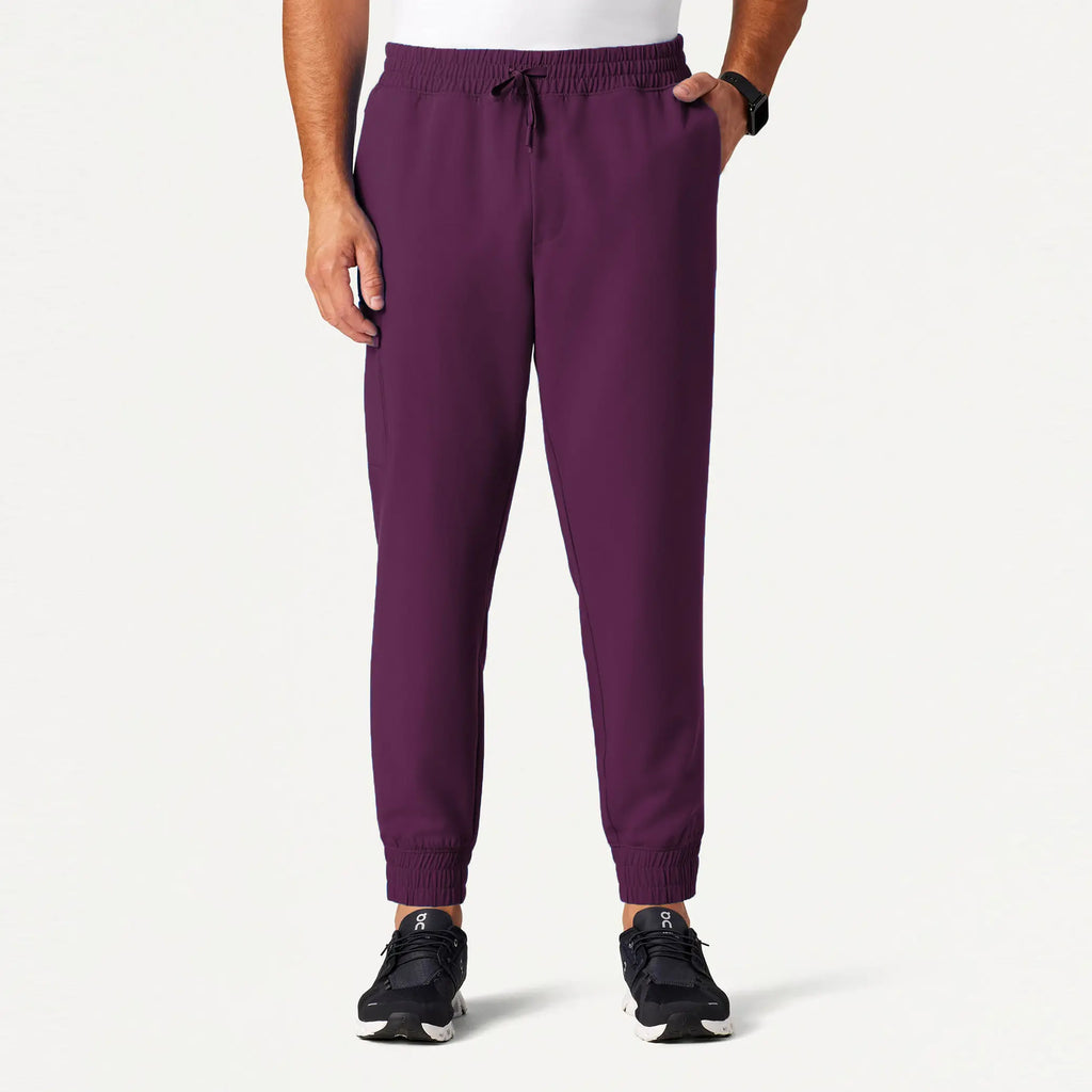 Jaanuu Scrubs Men's Cobot 8-Pocket Scrub Jogger Dark Amethyst | scrub-supply.com