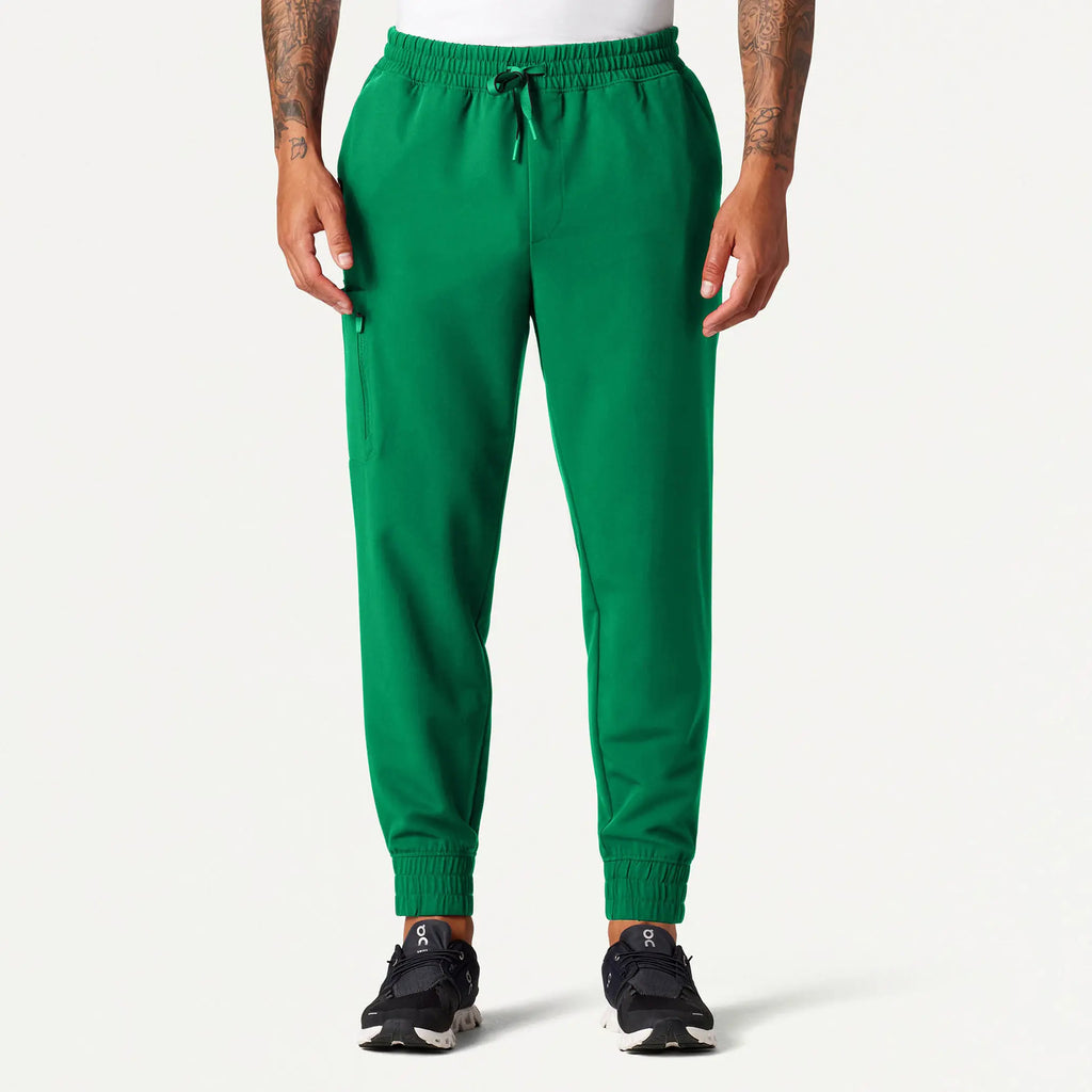 Jaanuu Scrubs Men's Cobot 8-Pocket Scrub Jogger Emerald Green | scrub-supply.com