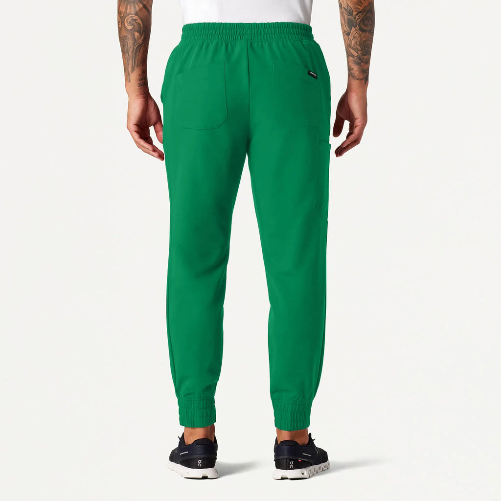 Jaanuu Scrubs Men's Cobot 8-Pocket Scrub Jogger Emerald Green | scrub-supply.com