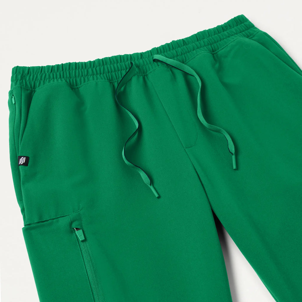 Jaanuu Scrubs Men's Cobot 8-Pocket Scrub Jogger Emerald Green | scrub-supply.com