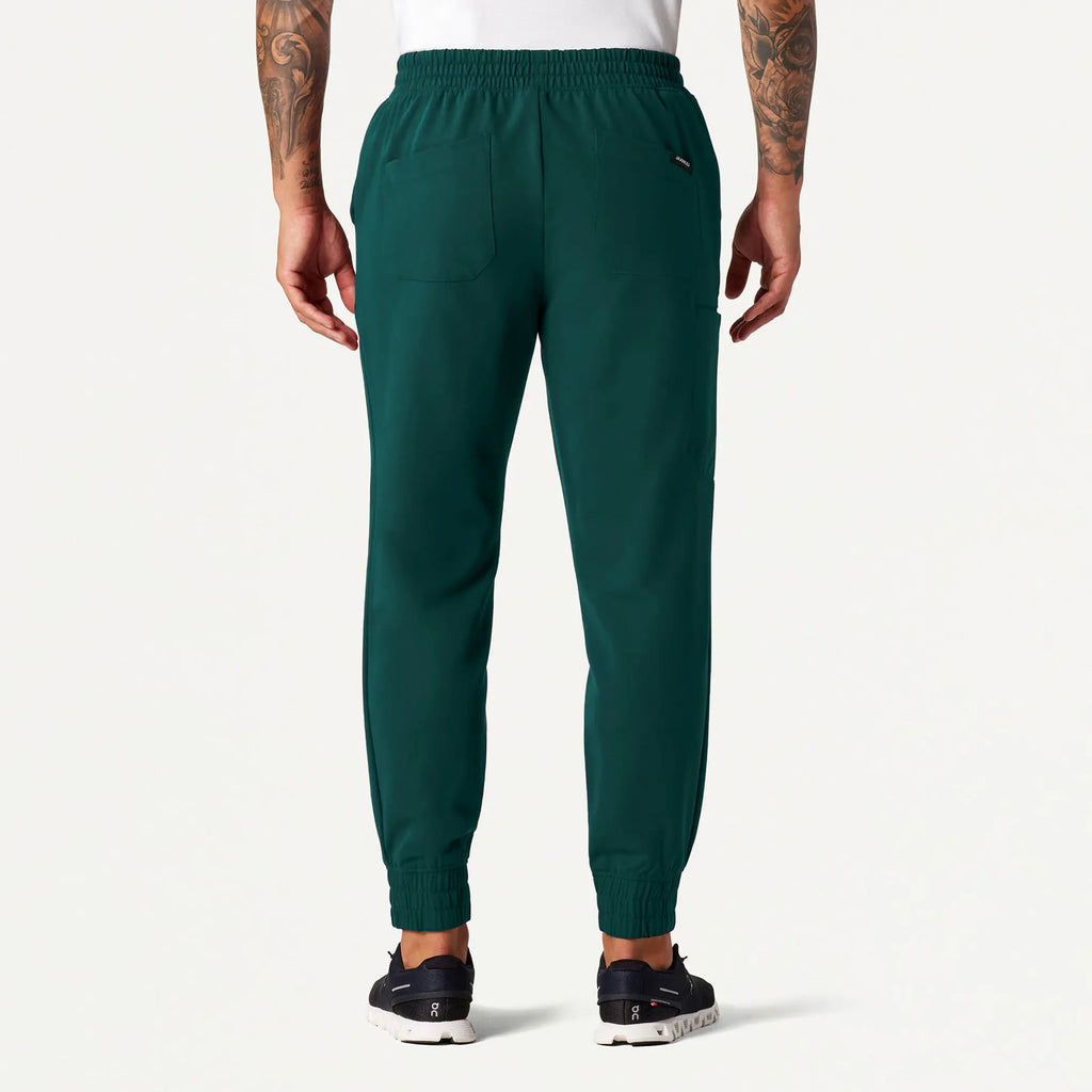 Jaanuu Scrubs Men's Cobot 8-Pocket Scrub Jogger Midnight Green | scrub-supply.com