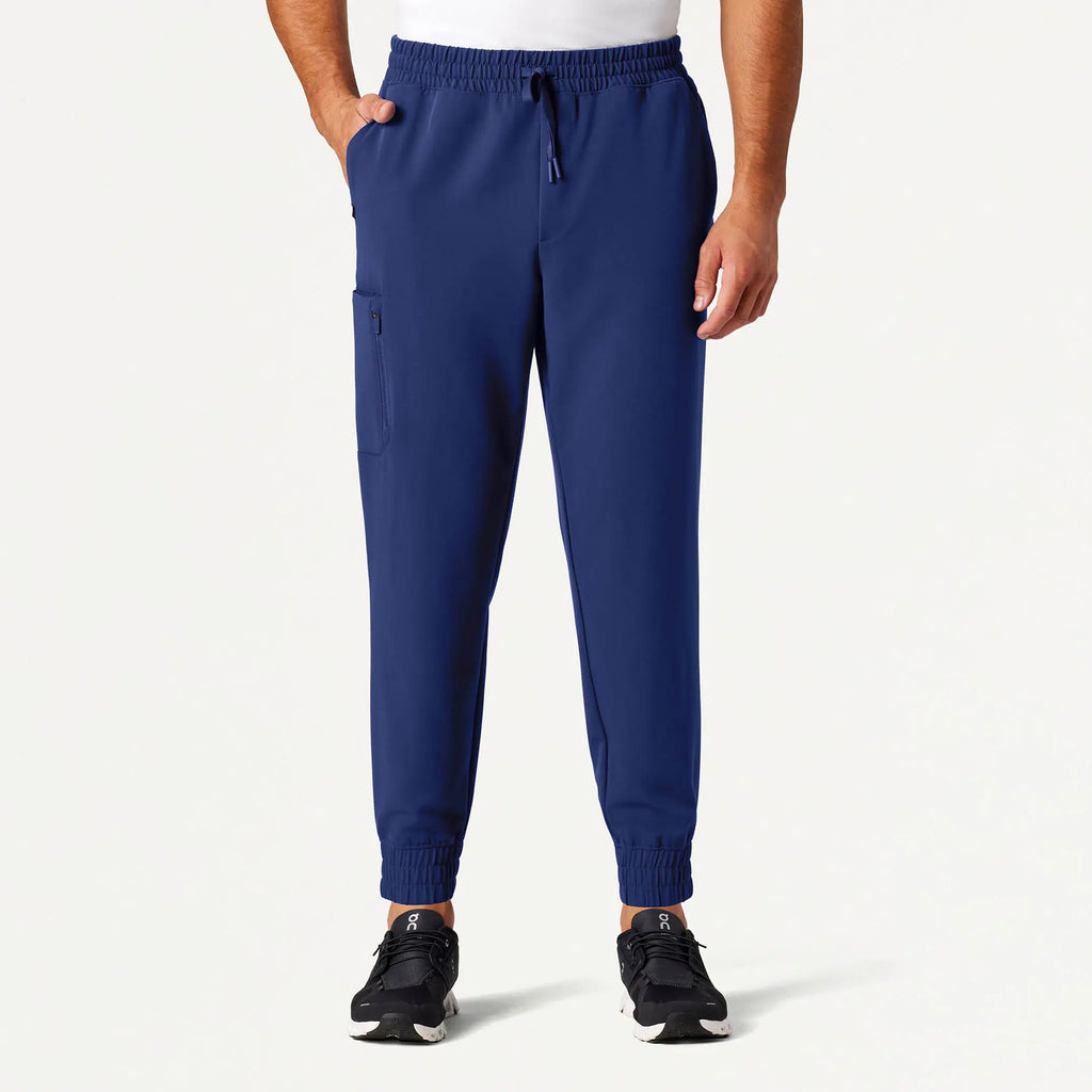 Jaanuu Scrubs Men's Cobot 8-Pocket Scrub Jogger Navy Blue | scrub-supply.com