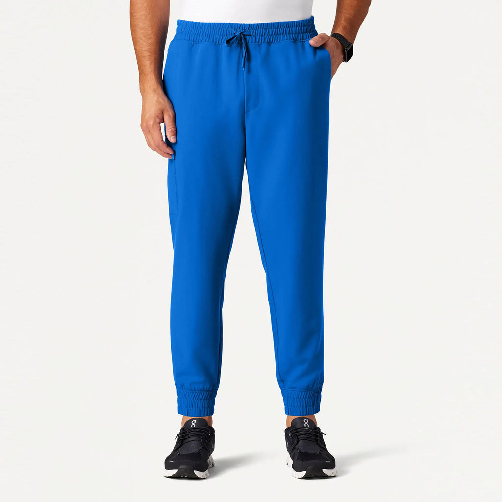 Jaanuu Scrubs Men's Cobot 8-Pocket Scrub Jogger Royal Blue | scrub-supply.com