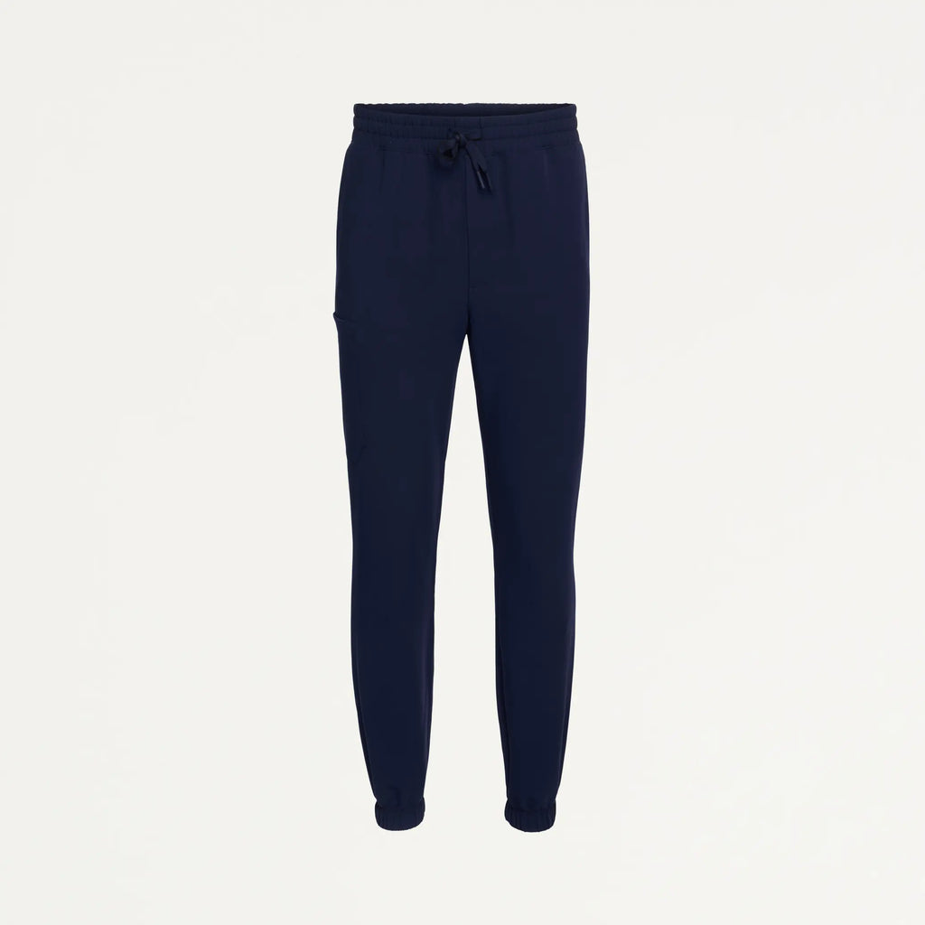 Jaanuu Scrubs Men's Rhodes Slim Crossover Scrub Jogger Midnight Navy | scrub-supply.com