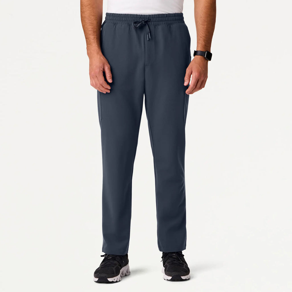 Jaanuu Scrubs Men's Tyro 8-Pocket Straight-Leg Scrub Pant Carbon Gray | scrub-supply.com