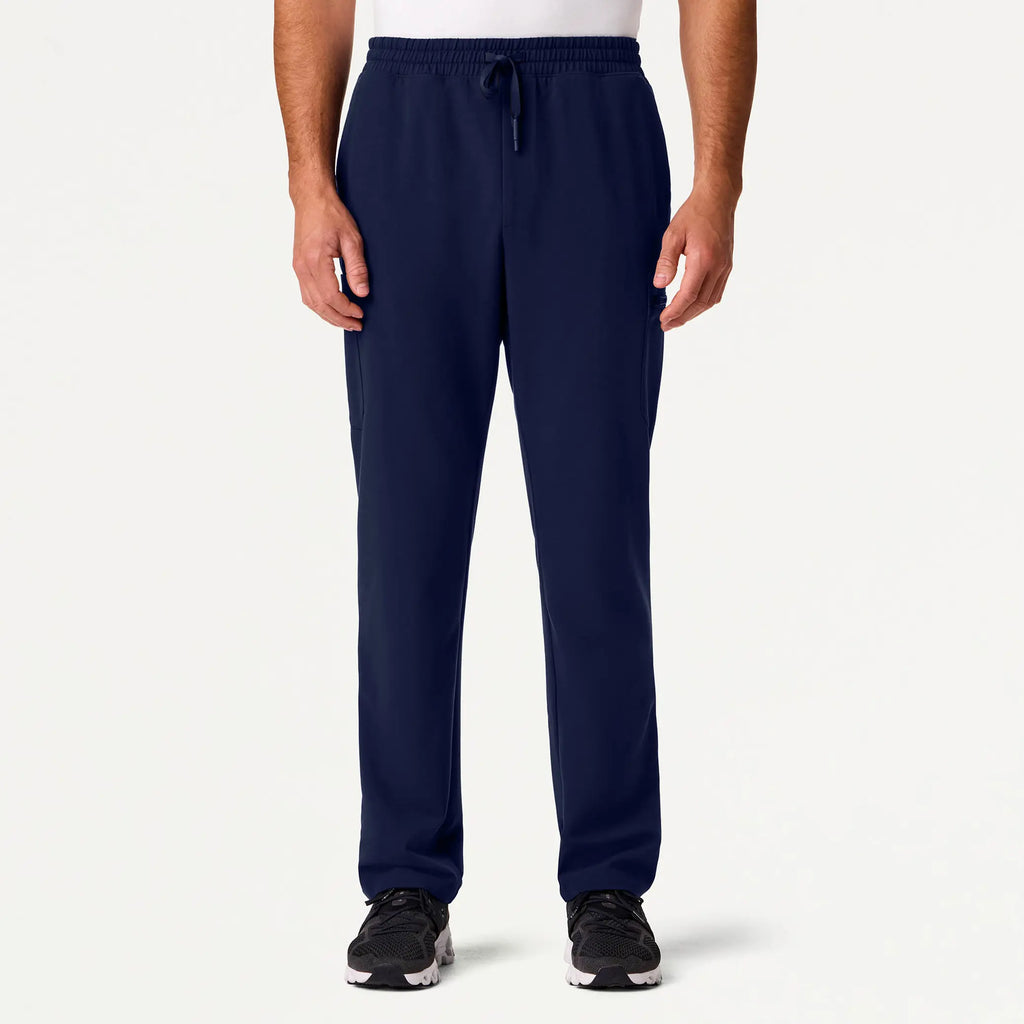 Jaanuu Scrubs Men's Tyro 8-Pocket Straight-Leg Scrub Pant Midnight Navy | scrub-supply.com