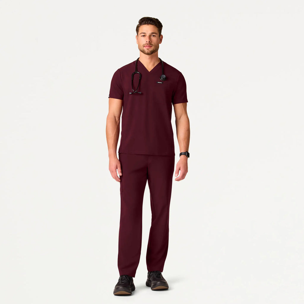 Jaanuu Scrubs Rhodes ULTRAlite™ Straight-Leg Scrub Pant Burgundy | scrub-supply.com