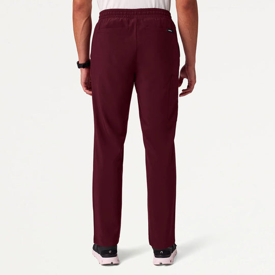Jaanuu Scrubs Men's Brooks Straight-Leg Scrub Pant Burgundy | scrub-supply.com