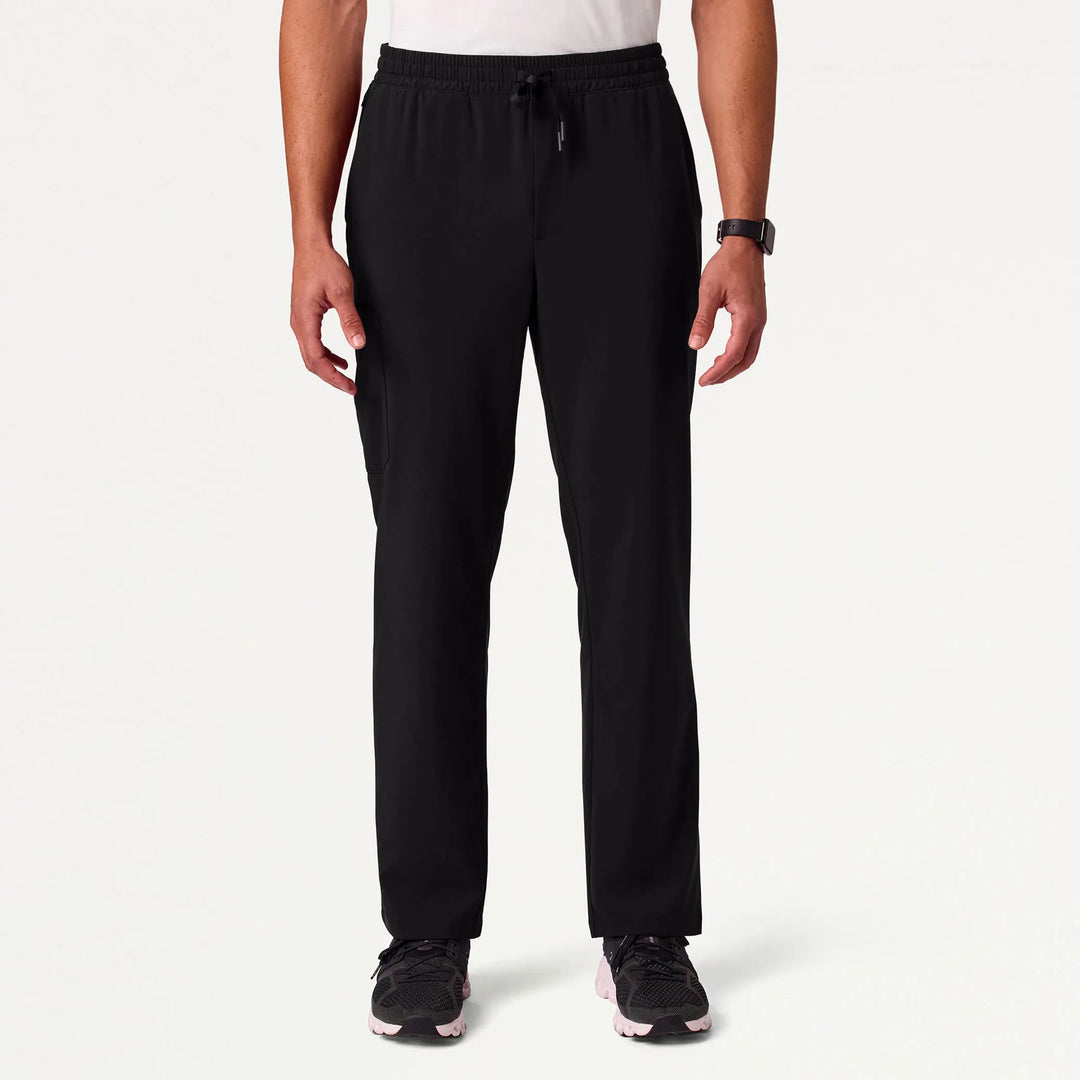 Jaanuu Scrubs Men's Rhodes ULTRAlite™ 7-Pocket Straight-Leg Scrub Pant Black | scrub-supply.com