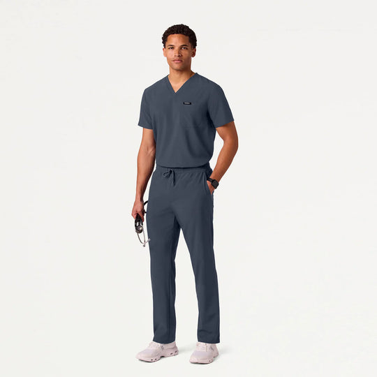 Jaanuu Scrubs Men's Rhodes ULTRAlite™ 7-Pocket Straight-Leg Scrub Pant Carbon Gray | scrub-supply.com