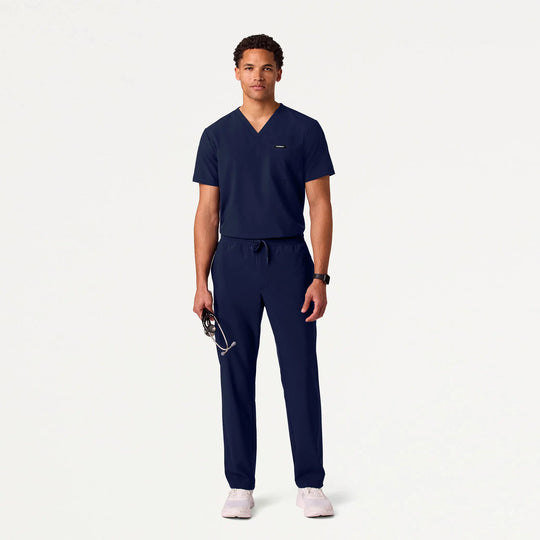 Jaanuu Scrubs Men's Rhodes ULTRAlite™ 7-Pocket Straight-Leg Scrub Pant Midnight Navy | scrub-supply.com
