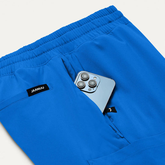 Jaanuu Scrubs Men's Brooks Straight-Leg Scrub Pant Royal Blue | scrub-supply.com