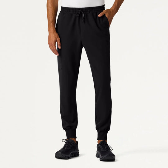 Jaanuu Scrubs Osmo Slim 8-Pocket Scrub Jogger Black | scrub-supply.com
