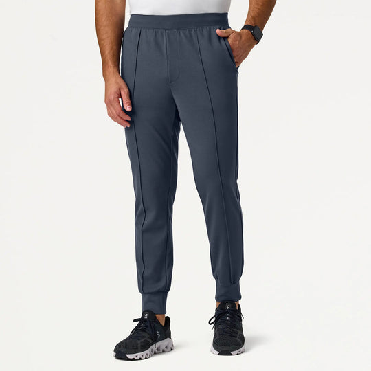 Jaanuu Scrubs Men's Rowan Slim ULTRAsoft Scrub Jogger Carbon Gray | scrub-supply.com