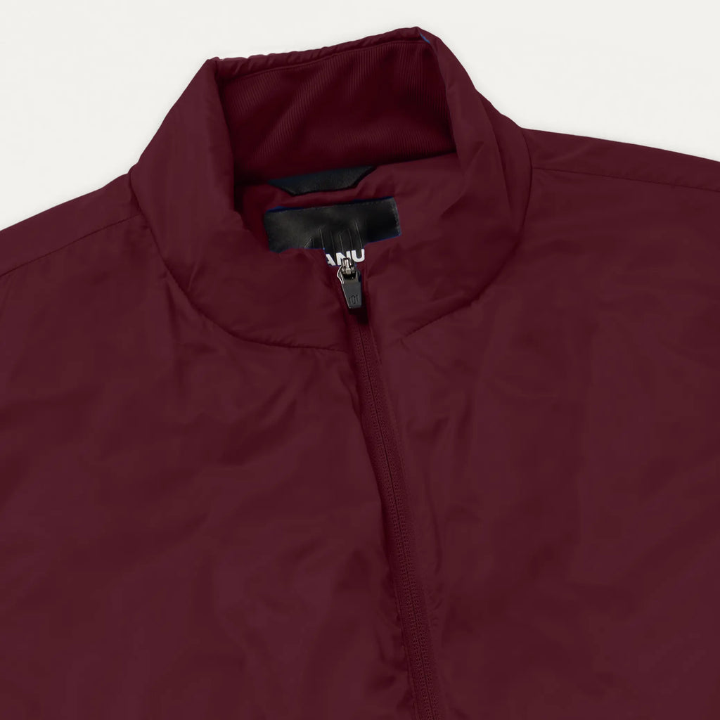 Jaanuu Scrubs Men's Phantom Insulated Vest Burgundy | scrub-supply.com