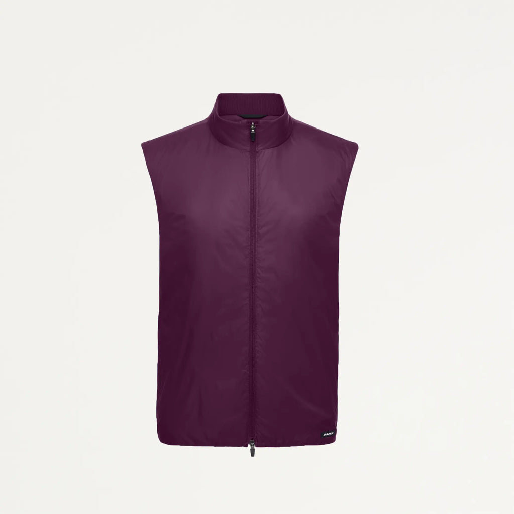 Jaanuu Scrubs Men's Phantom Insulated Vest Dark Amethyst | scrub-supply.com