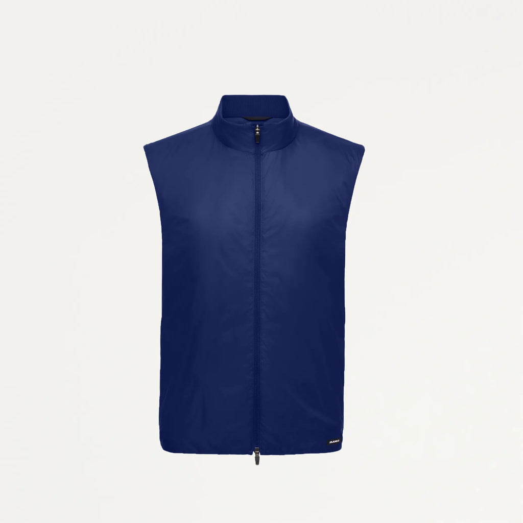 Jaanuu Scrubs Men's Phantom Insulated Vest Navy Blue | scrub-supply.com