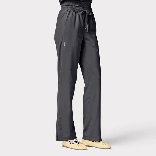 Parkley Scrubs Women's Finn ABC Drawstring Scrub Pant Charcoal | scrub-supply.com