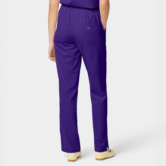 Parkley Scrubs Women's Finn ABC Drawstring Scrub Pant Dark Purple | scrub-supply.com