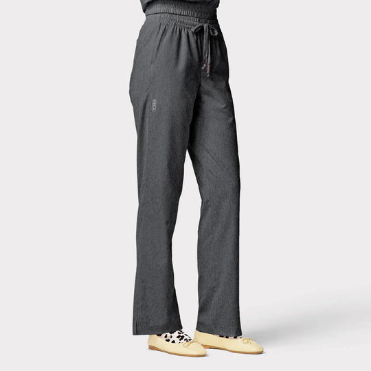 Parkley Scrubs Women's Finn ABC Drawstring Scrub Pant Heather Grey | scrub-supply.com